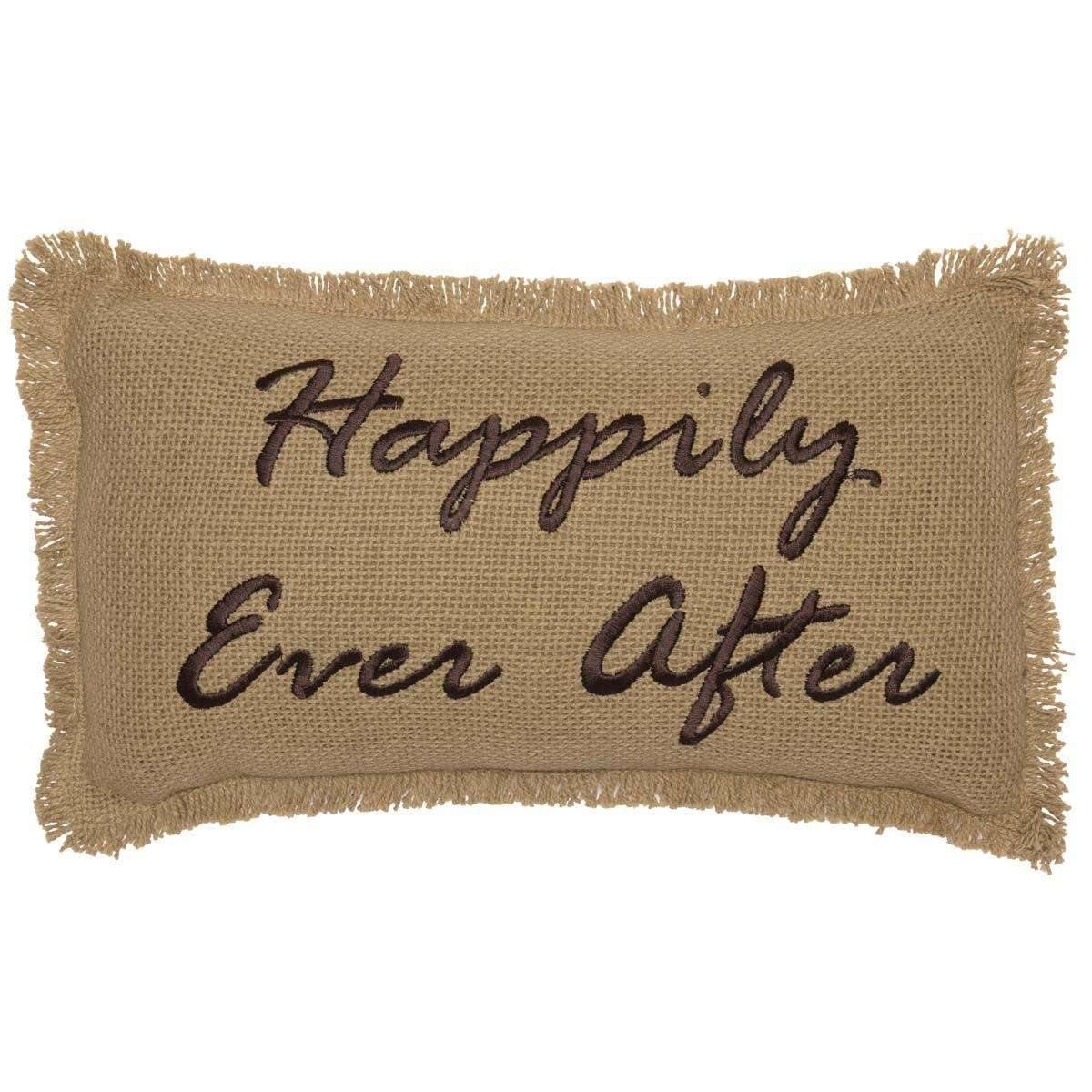 Burlap Natural Pillow Happily Ever After 7x13 VHC Brands - The Fox Decor
