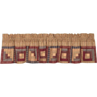 Thumbnail for Millsboro Valance Curtain Log Cabin Block Border 16x72 - The Fox Decor