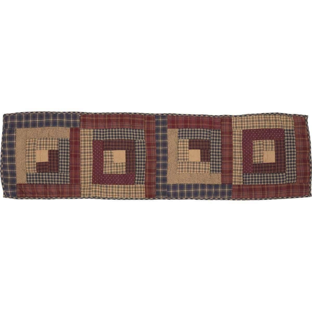Millsboro Runner Log Cabin Block Quilted 13x48 VHC Brands - The Fox Decor
