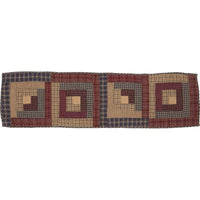Millsboro Runner Log Cabin Block Quilted 13x48 VHC Brands - The Fox Decor