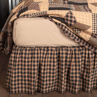 Thumbnail for Bingham Star Bed Skirts Soft Black, Khaki, Barn Red VHC Brands - The Fox Decor