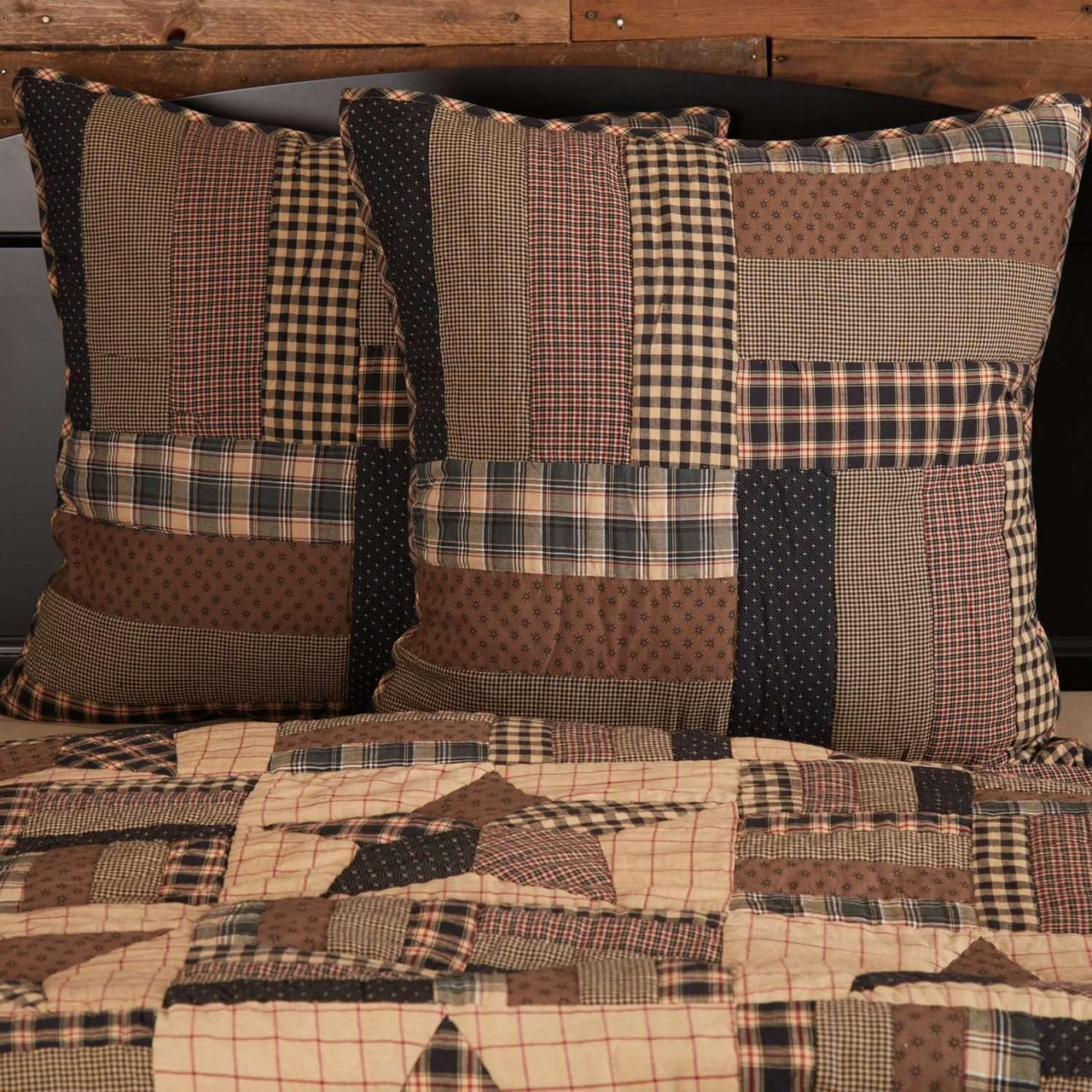 Bingham Star Euro Sham Quilted 26x26 VHC Brands - The Fox Decor