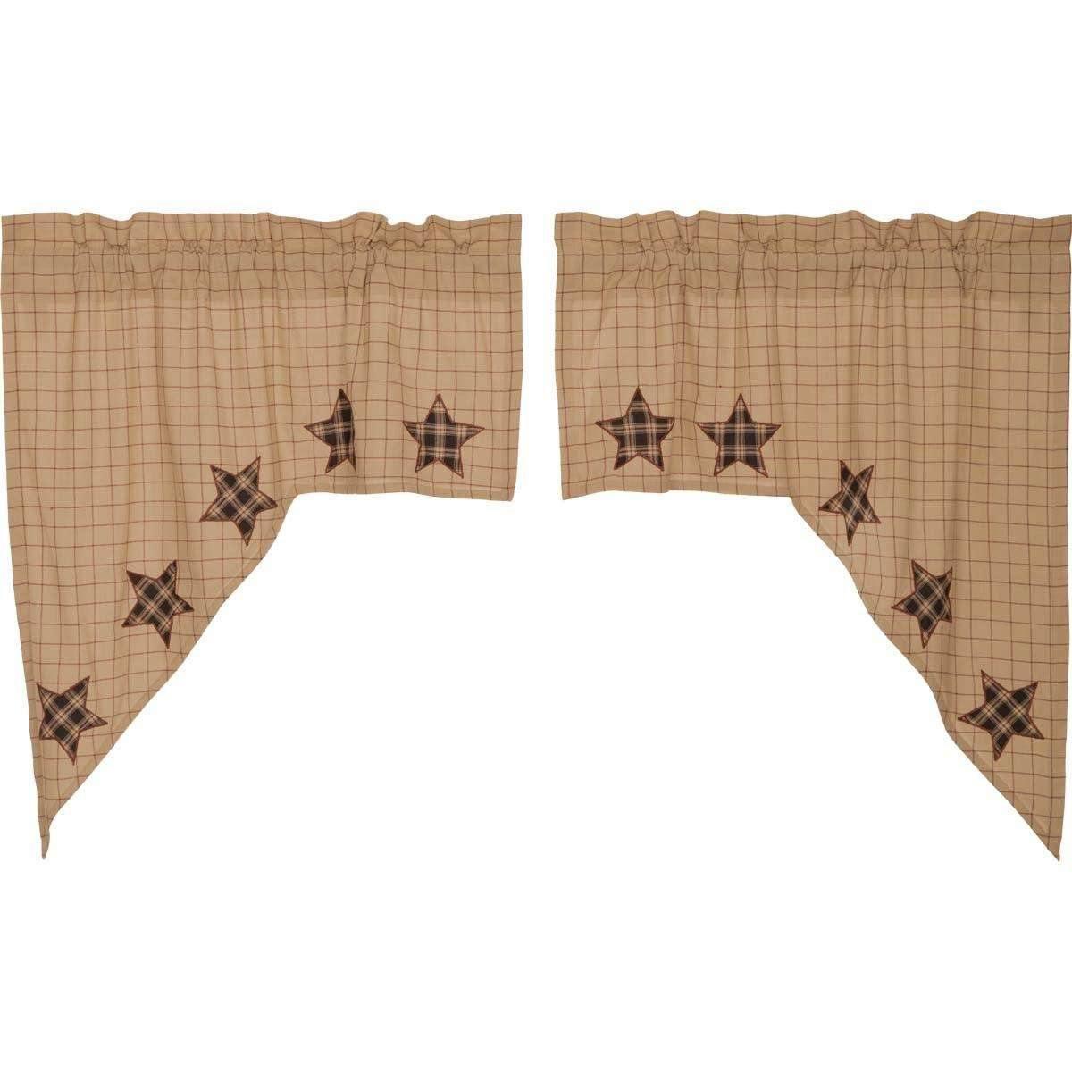 Bingham Star Swag Applique Star Set of 2 36x36x16 - The Fox Decor