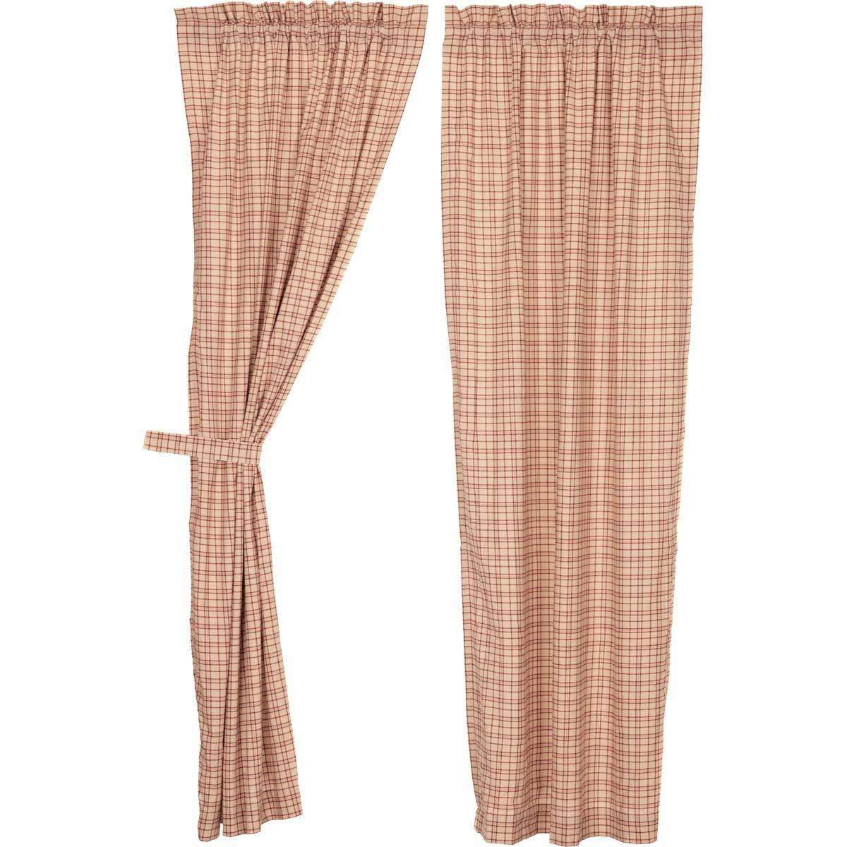 Tacoma Panel Country Style Curtain Set of 2 84"x40" - The Fox Decor