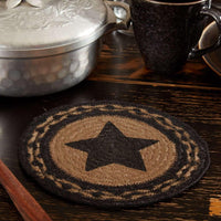 Thumbnail for Farmhouse Jute Braided Trivet Stencil Star 8