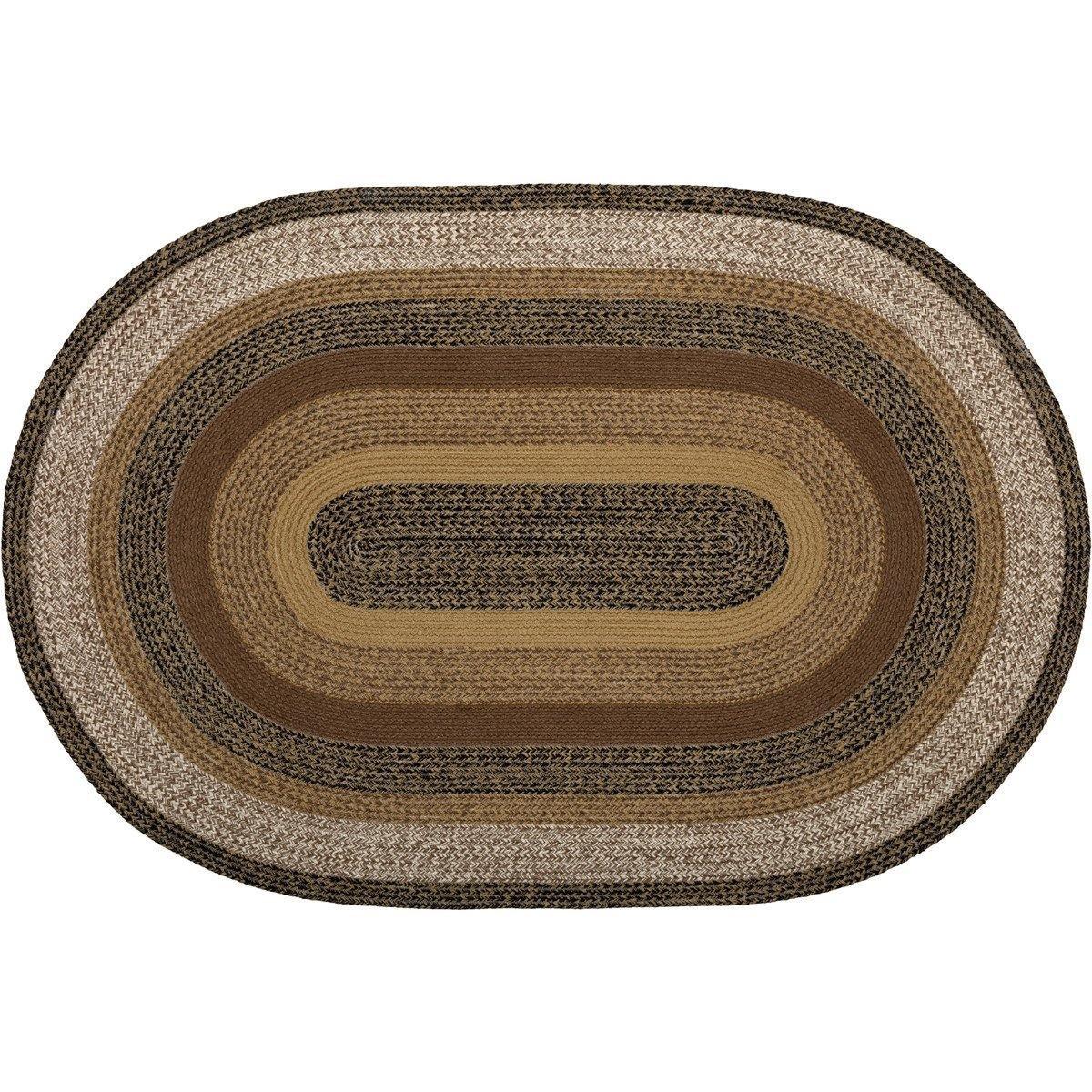 Kettle Grove Jute Braided Rug Oval 4'x6' VHC Brands - The Fox Decor