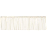 Thumbnail for Tobacco Cloth Antique White Valance Curtain Fringed 16x90 - The Fox Decor