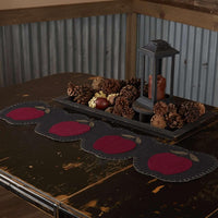 Thumbnail for Apple Harvest Felt Runner Connecting Apple Shapes 9x36 VHC Brands - The Fox Decor