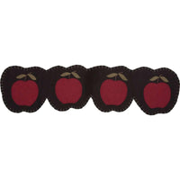 Thumbnail for Apple Harvest Felt Runner Connecting Apple Shapes 9x36 VHC Brands - The Fox Decor