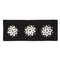 Thumbnail for Christmas Snowflake Runner Felt Embroidery 8x24 VHC Brands - The Fox Decor