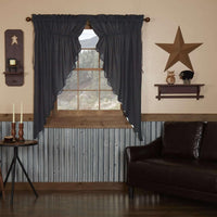 Thumbnail for Arlington Prairie Short Panel Curtain Scalloped Set of 2 63x36x18