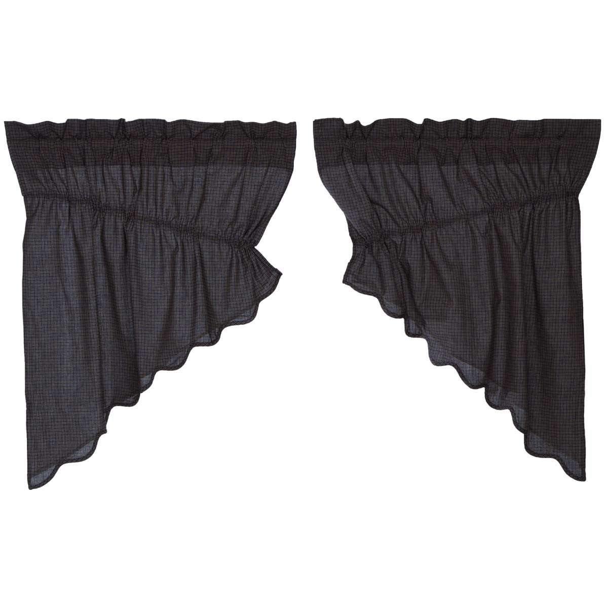 Arlington Prairie Swag Scalloped Curtains Set of 2 36x36x18 VHC Brands - The Fox Decor