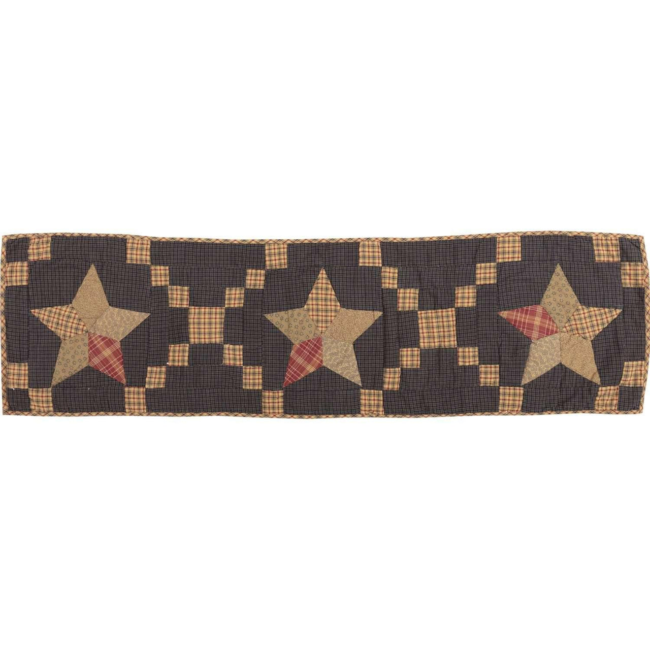 Arlington Runner Quilted Patchwork Star 13x48 VHC Brands - The Fox Decor