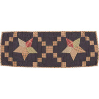 Arlington Runner Quilted Patchwork Star 13x36 VHC Brands - The Fox Decor