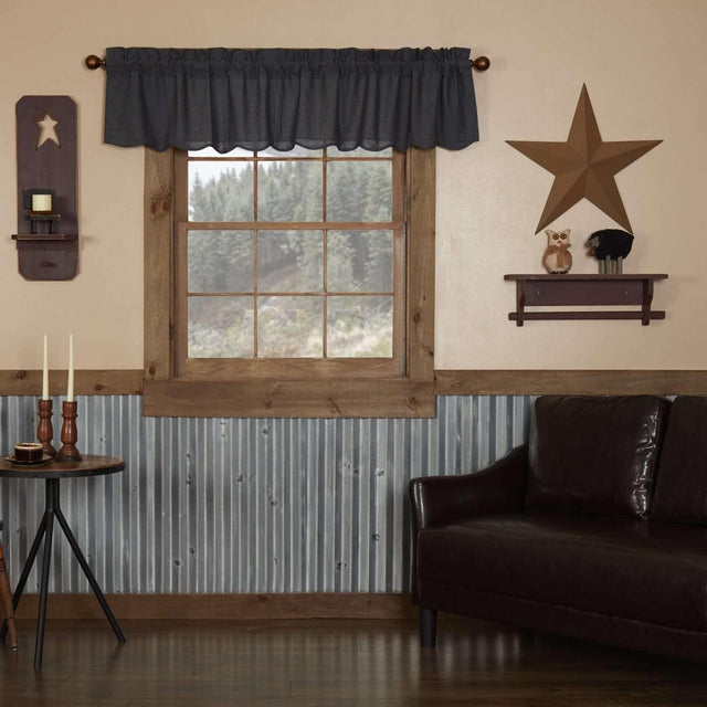 Arlington Valance Curtain Scalloped 16x72 - The Fox Decor