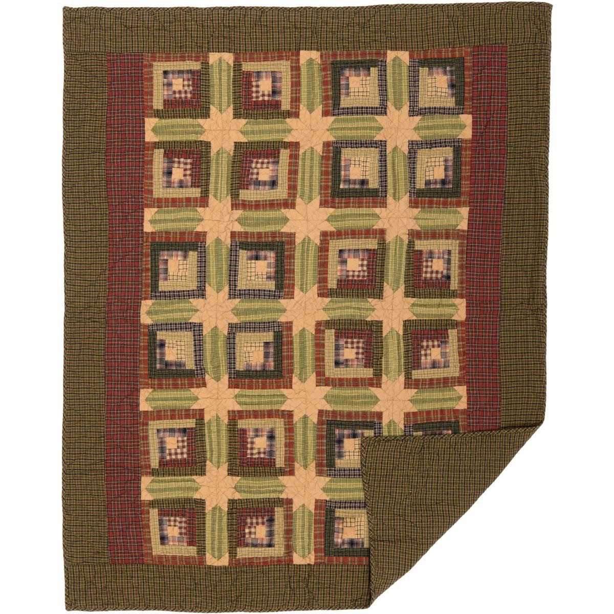 Tea Cabin Throw Quilted 60x50 VHC Brands full