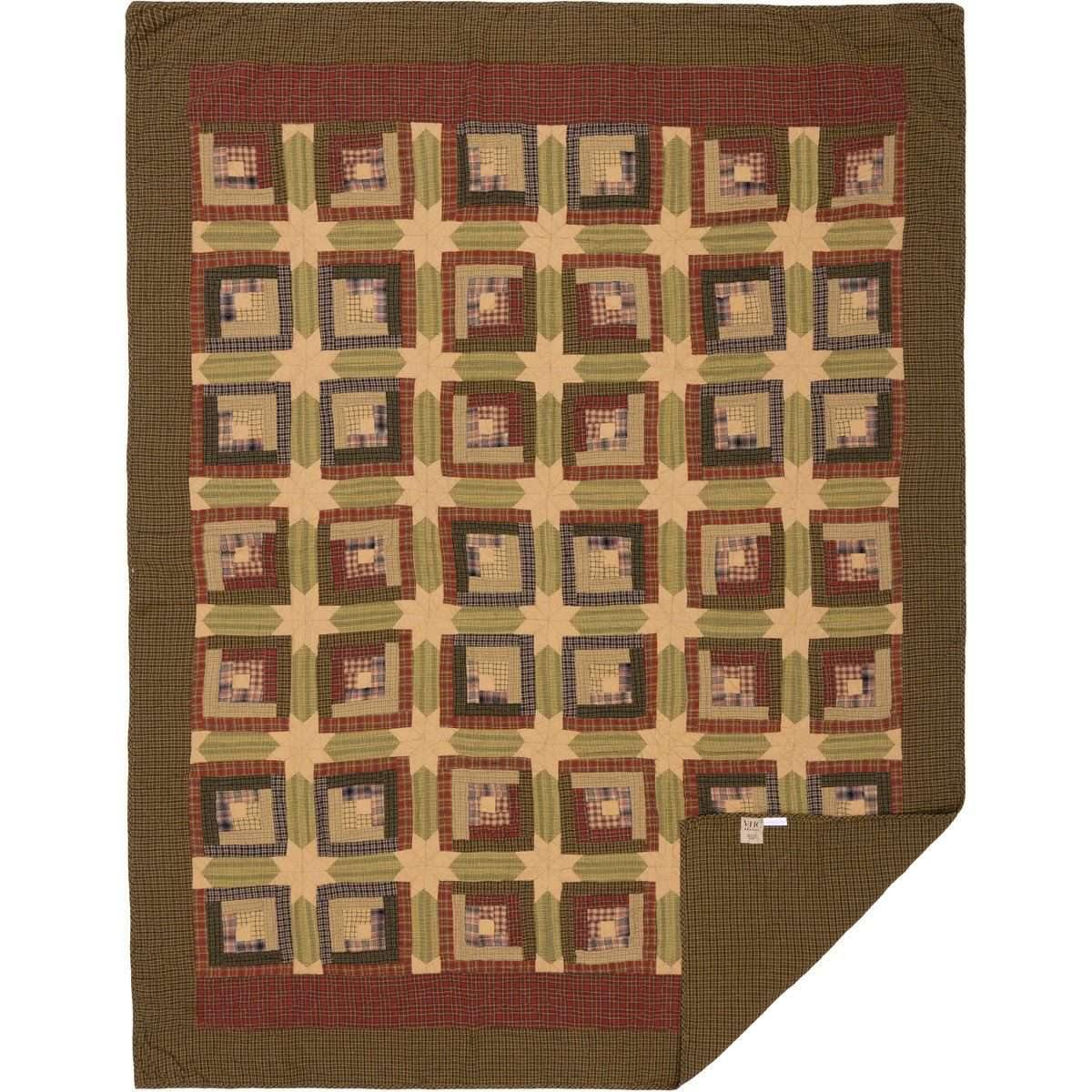 Tea Cabin Twin Quilt 70Wx90L VHC Brands full