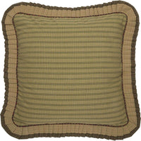Tea Cabin Euro Sham Fabric Ruffled 26x26 VHC Brands - The Fox Decor