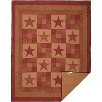 Thumbnail for Ninepatch Star Twin Quilt 68Wx86L VHC Brands full