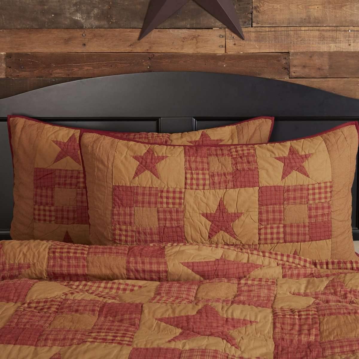 Ninepatch Star King Sham 21x37 VHC Brands - The Fox Decor