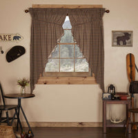 Prescott Prairie Short Panel Curtain Scalloped Set of 2 36x63x18 - The Fox Decor