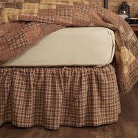 Thumbnail for Prescott Bed Skirts Dark Brown, Light Tan, Creme VHC Brands - The Fox Decor