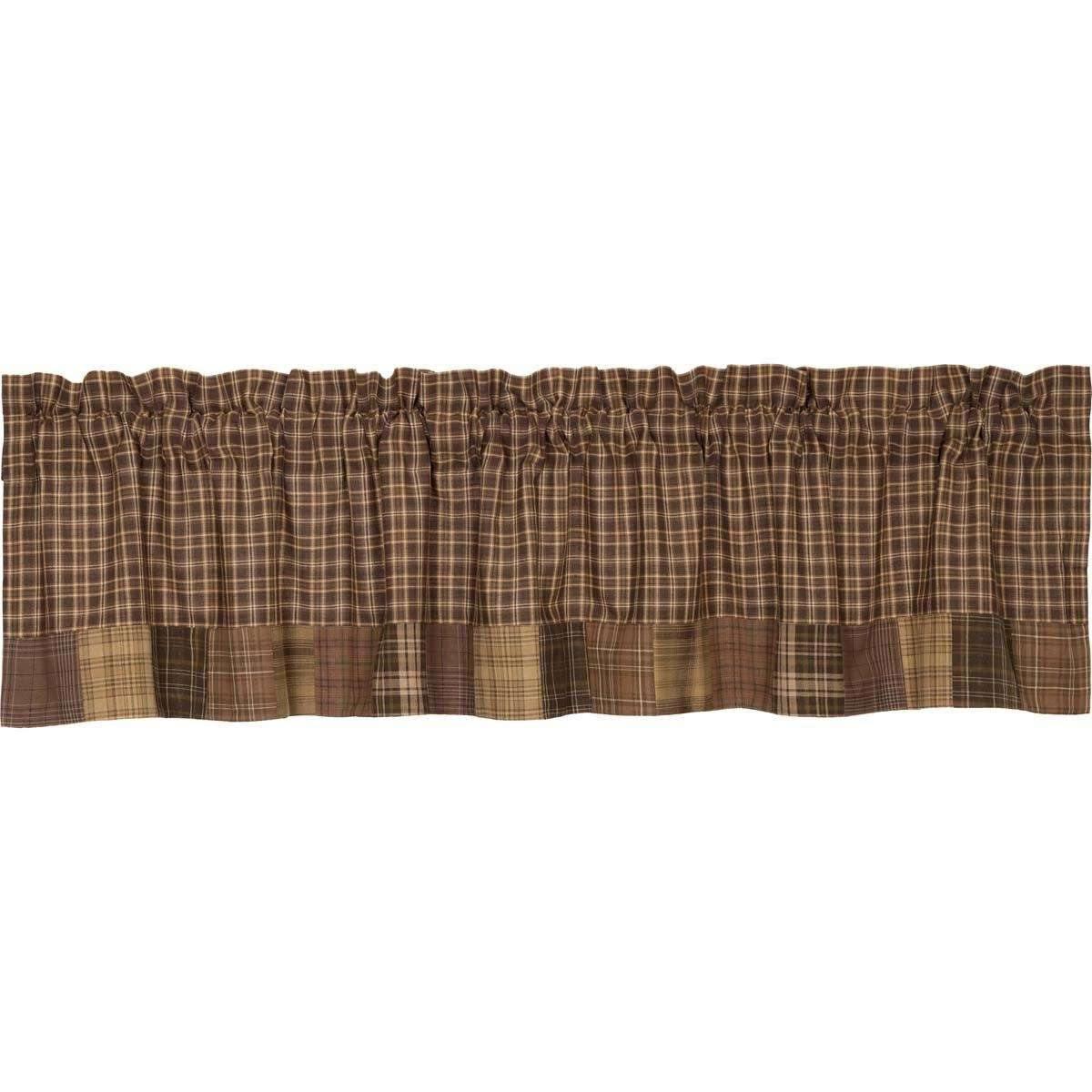 Prescott Valance Curtain Block Border 16x72 - The Fox Decor