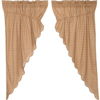 Thumbnail for Millsboro Prairie Short Panel Curtain Curtain Scalloped Set of 2 63x36x18 - The Fox Decor