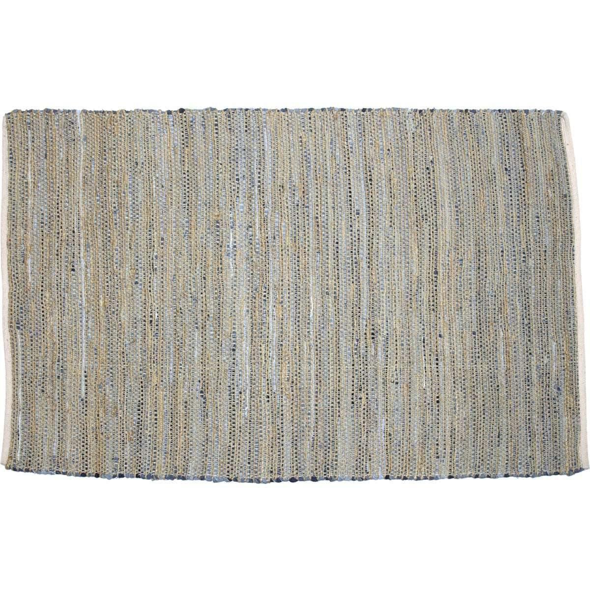 Denim & Hemp Chindi/Rag Rug Rect 4'x6' VHC Brands - The Fox Decor