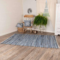 Thumbnail for Denim & Hemp Chindi/Rag Rug Rect 5'x8' VHC Brands - The Fox Decor