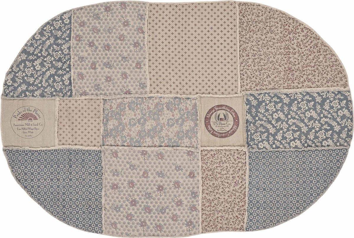 Millie Patchwork Rug Oval 5'x7.5' VHC Brands - The Fox Decor