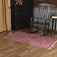 Thumbnail for Multi Star Red Cotton Rug Rect 3'x5' VHC Brands - The Fox Decor