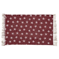 Thumbnail for Multi Star Red Cotton Rug Rect 3'x5' VHC Brands - The Fox Decor