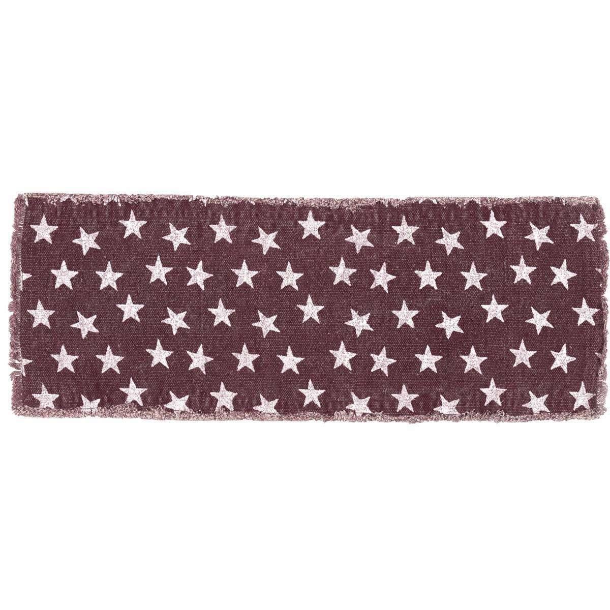 Multi Star Red Runner 13x36 VHC Brands - The Fox Decor