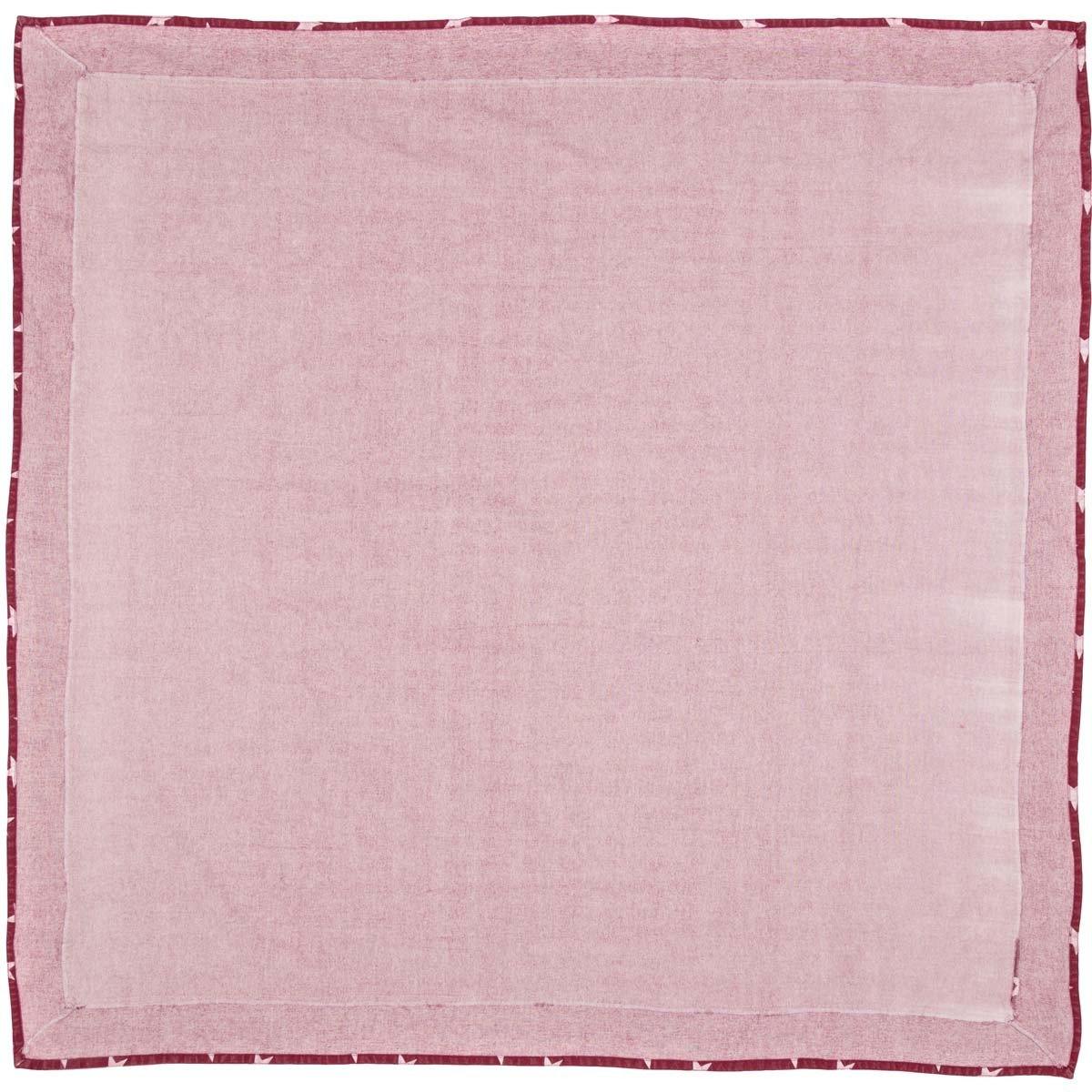 Multi Star Red Table Cloth 60"x60" VHC Brands - The Fox Decor