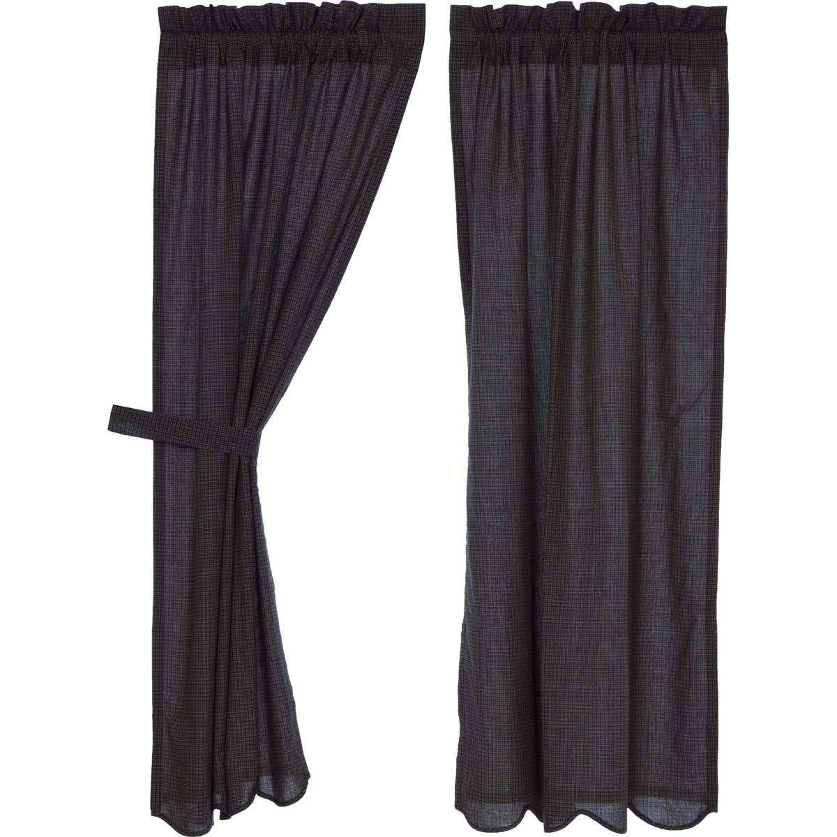 Arlington Short Panel Curtain Scalloped Set of 2 63"x36" VHC Brands - The Fox Decor