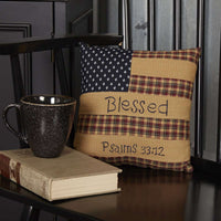 Thumbnail for Patriotic Patch Pillow Blessed 10