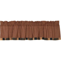 Thumbnail for Patriotic Patch Valance Curtain Block Border 16x72 - The Fox Decor