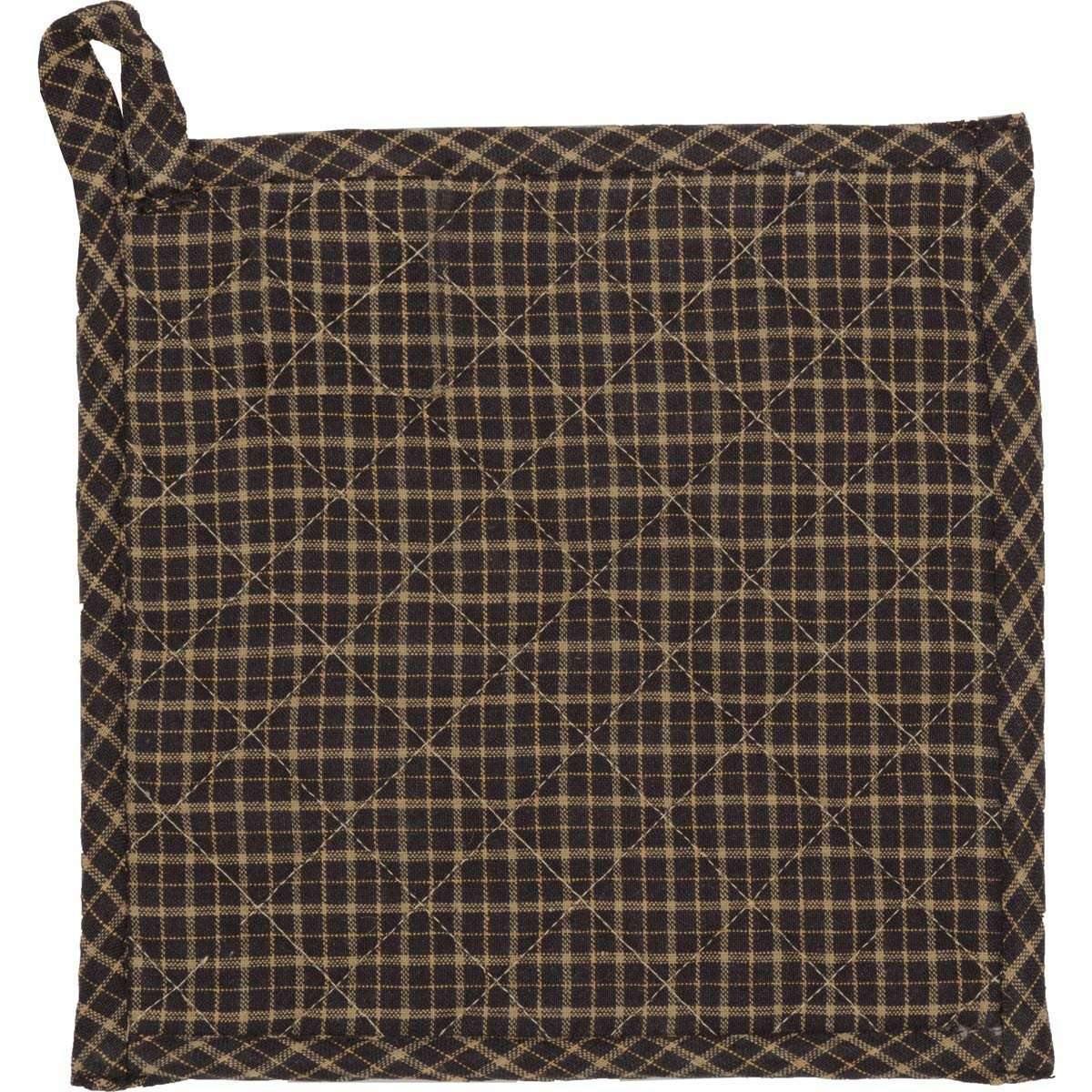 Kettle Grove Pot Holder Patchwork Blocks 8" VHC Brands - The Fox Decor