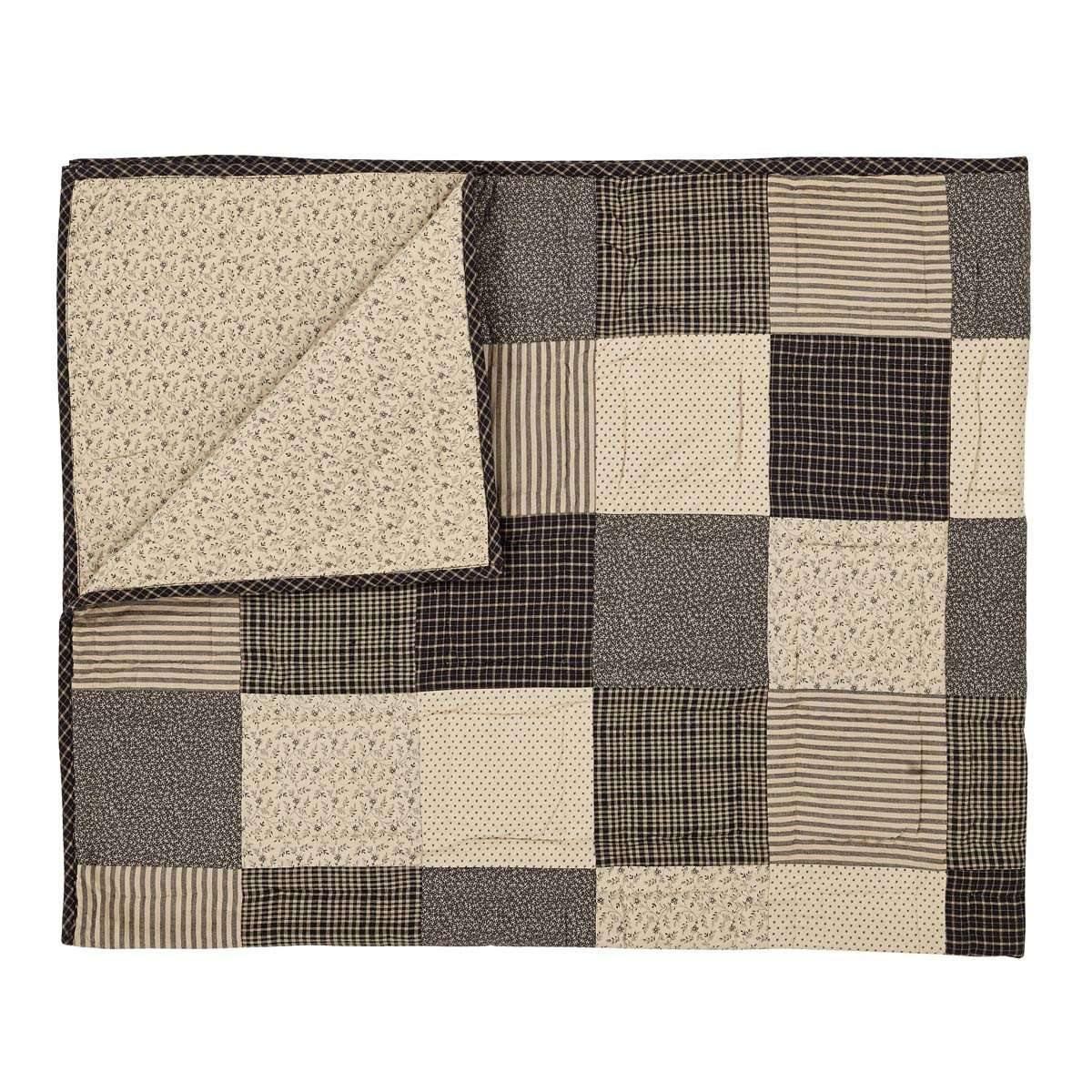 Kettle Grove Applique Crow and Star Quilted Throw 60x50 VHC Brands - The Fox Decor