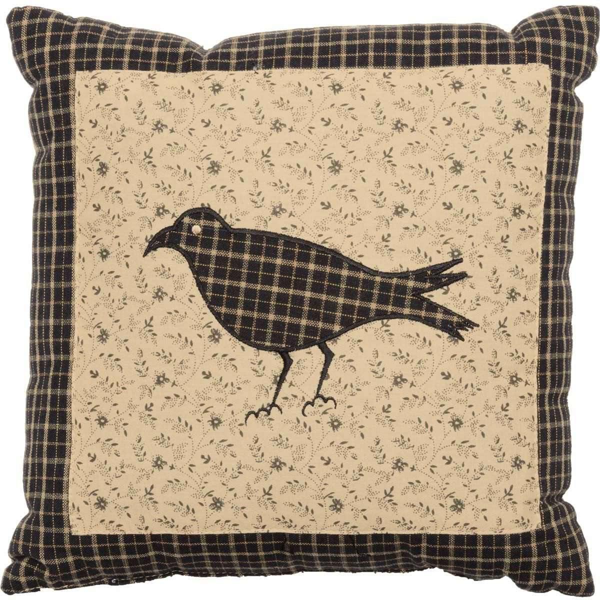 Kettle Grove Pillow Crow 10x10 VHC Brands front