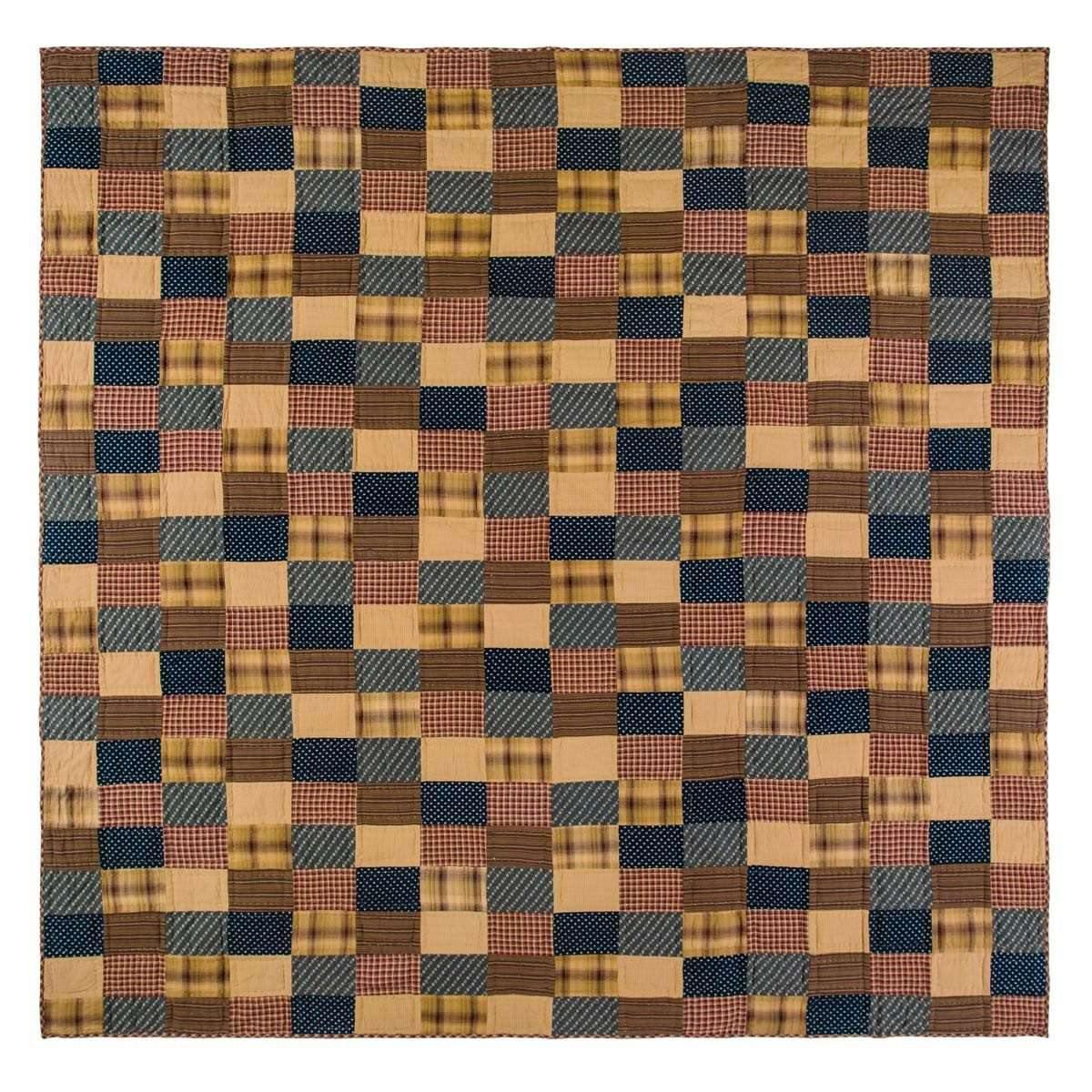 Patriotic Patch Twin Quilt 70Wx90L VHC Brands - The Fox Decor