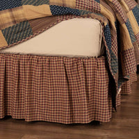 Thumbnail for Patriotic Patch Bed Skirts Deep Red, Khaki, Navy VHC Brands - The Fox Decor