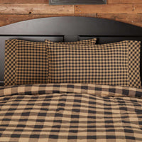 Thumbnail for Black Check Standard Pillow Case Set of 2 21x30
