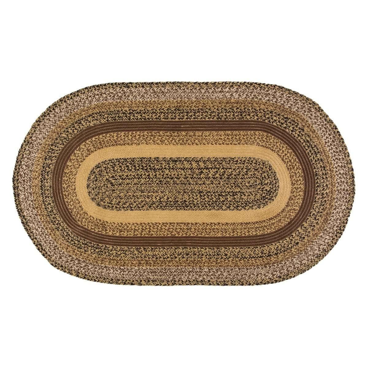Kettle Grove Jute Braided Rug Oval 3'x5' VHC Brands - The Fox Decor