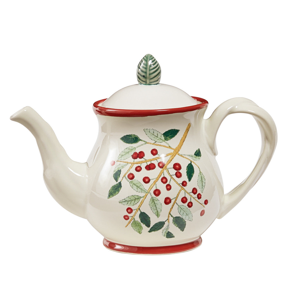 2/Set Simply Holly Teapot - White Park Designs