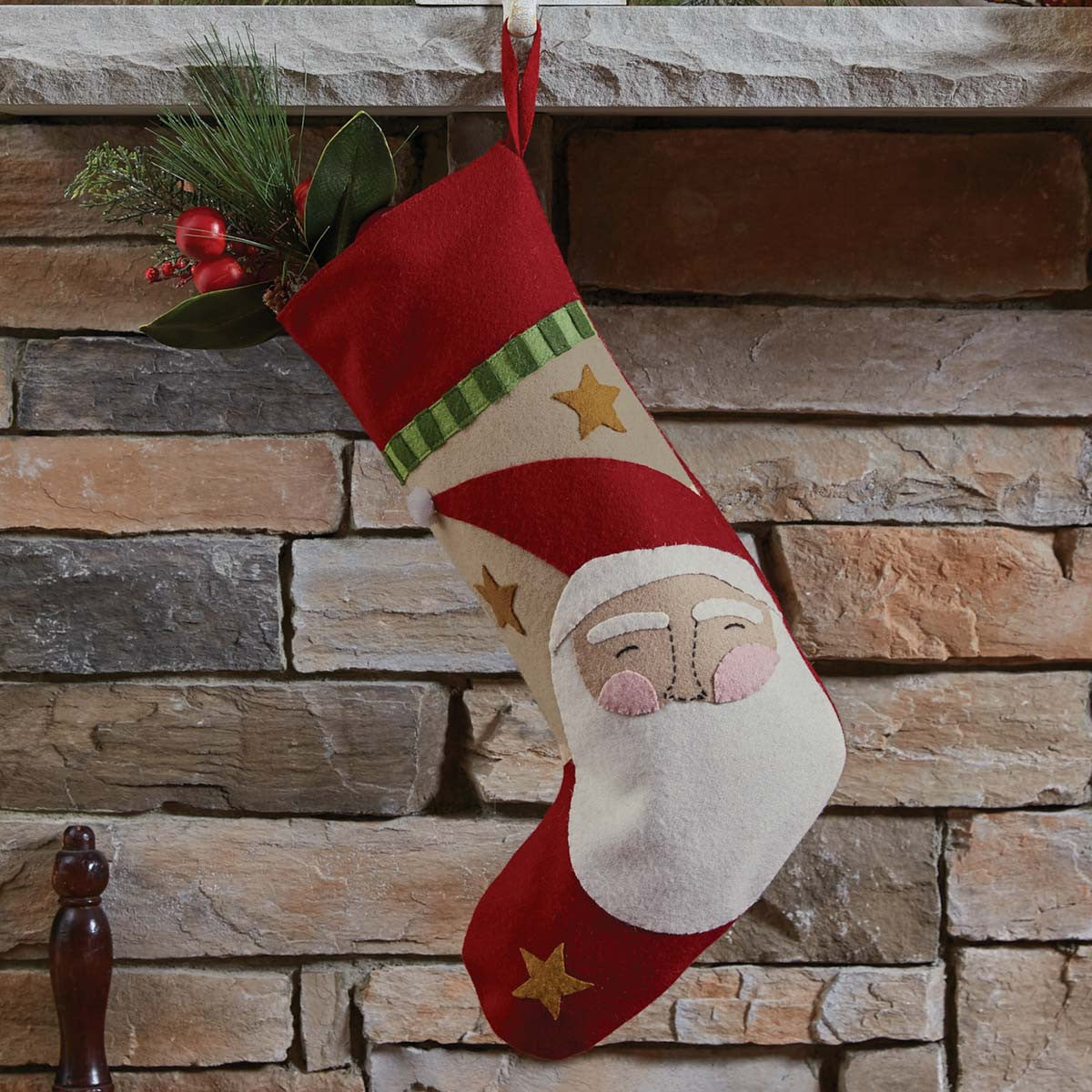 Snow Friends Santa Felt Stockings,Christmas,Holidays Park Designs