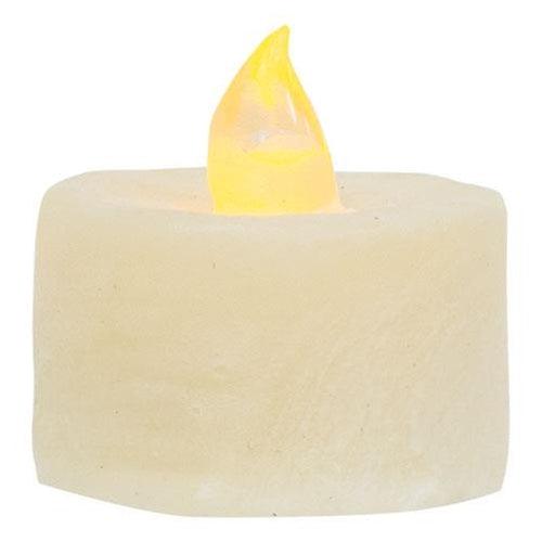 6/Pkg, Ivory LED Tealights - The Fox Decor