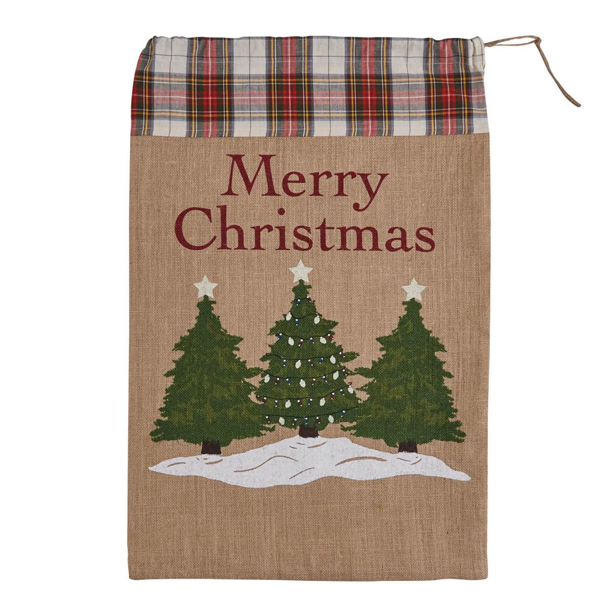 Merry Christmas Printed Santa Sack - 20x30 Park Designs