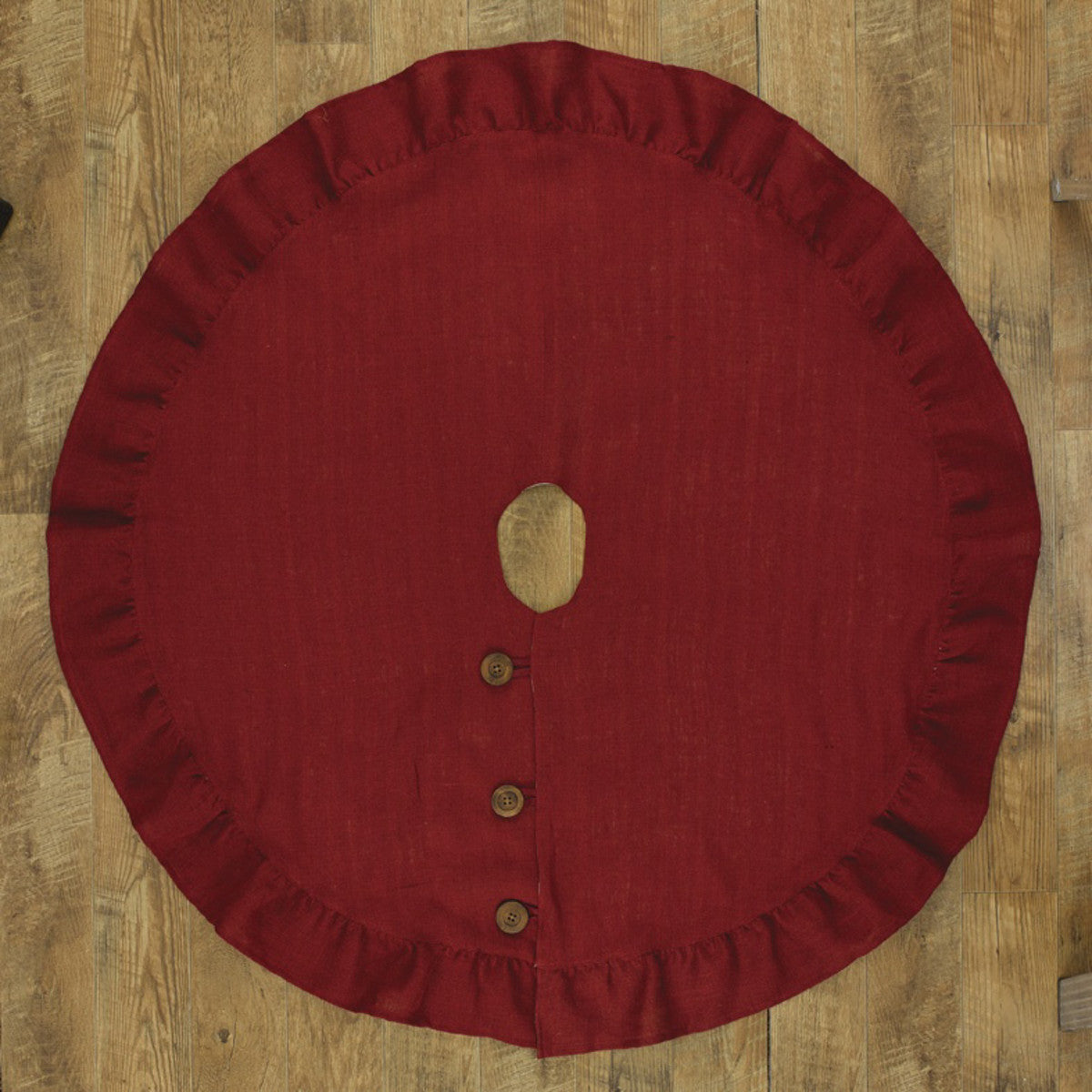Jute Burlap Tree Skirt - 24" - Red Park Designs - The Fox Decor